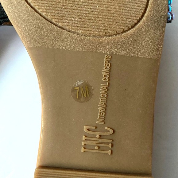 INC International Concepts Womens 7M Multicolor Rhinestone Nataliah Slide Sandal - Picture 14 of 16